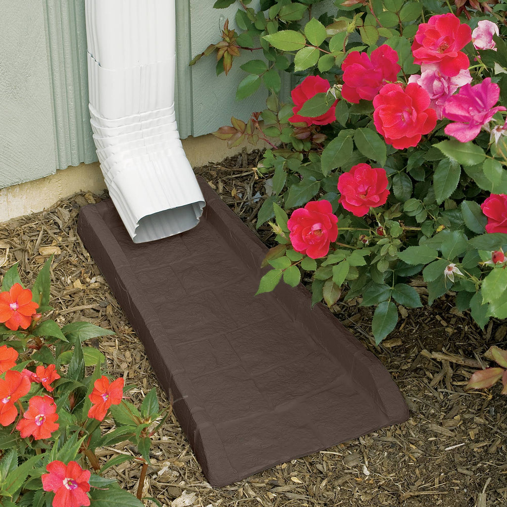 Java Rain Gutter Downspout Splash BLOCK (4 Pack) Z9398