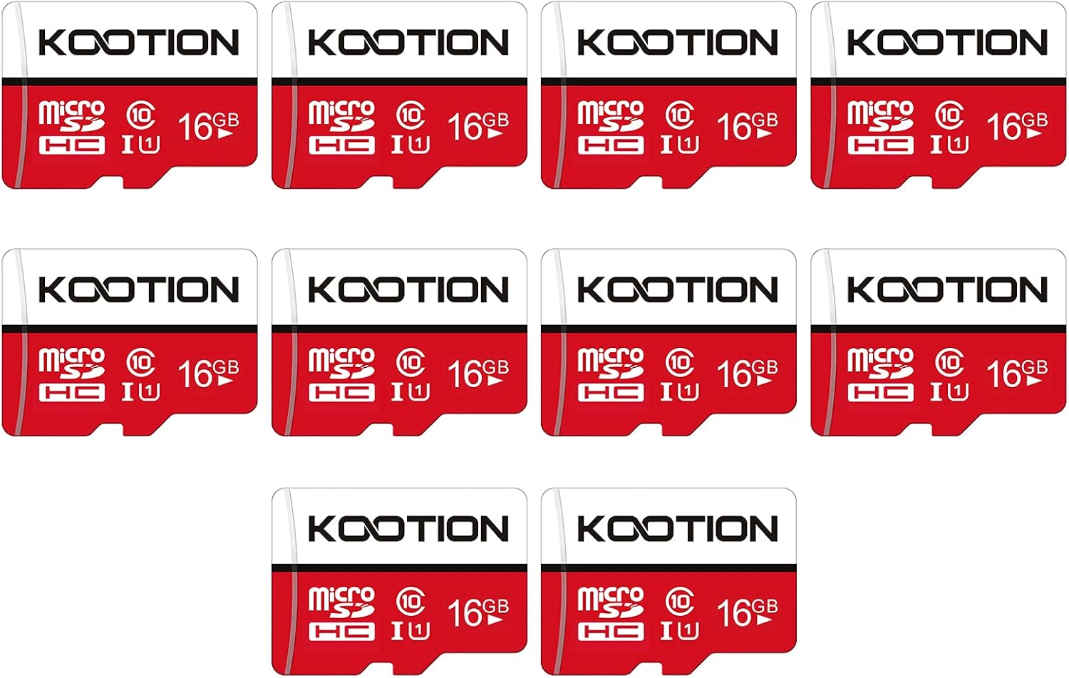 10-Pack 32 GB Micro SDHC UHS-1 Memory Card K80941