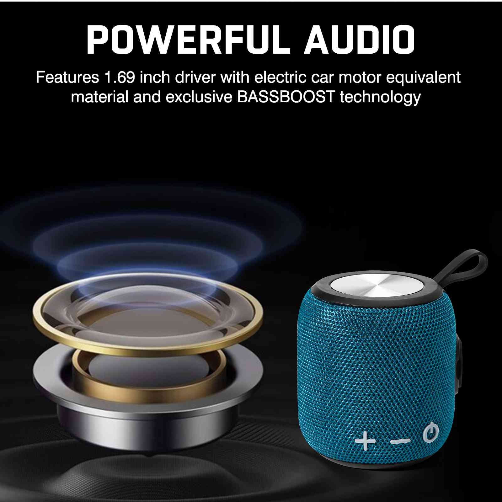 Blue Bluetooth V5.2 Portable Waterproof Speaker Z76842