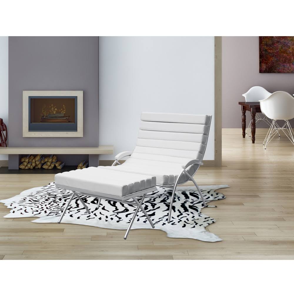 White Chair and Ottoman X327