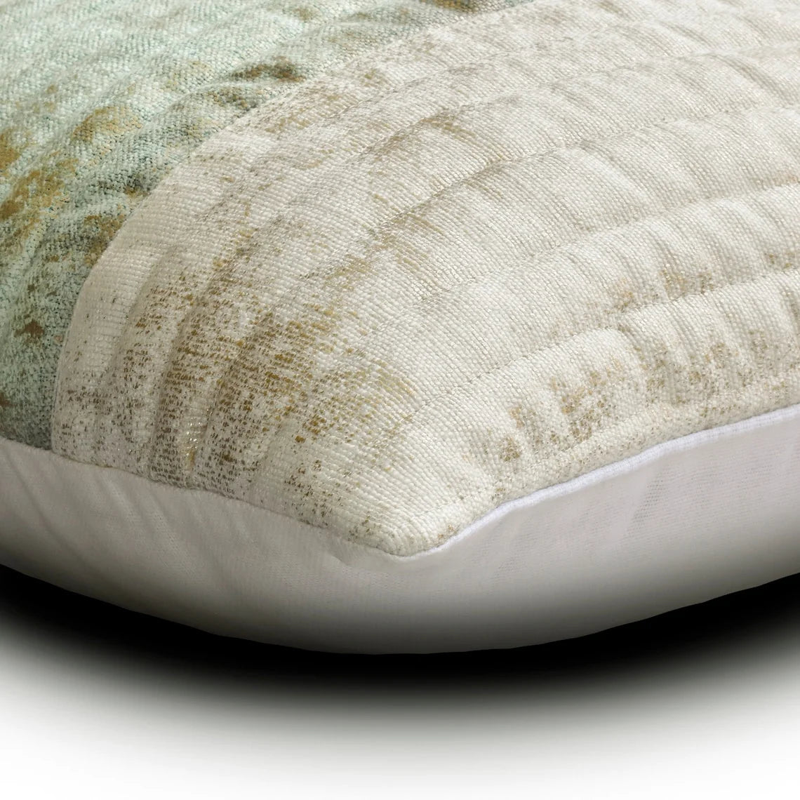 Blue & White Velvet Quilted Throw Pillow Cases, Pack of 2, 24x24 inch N6803
