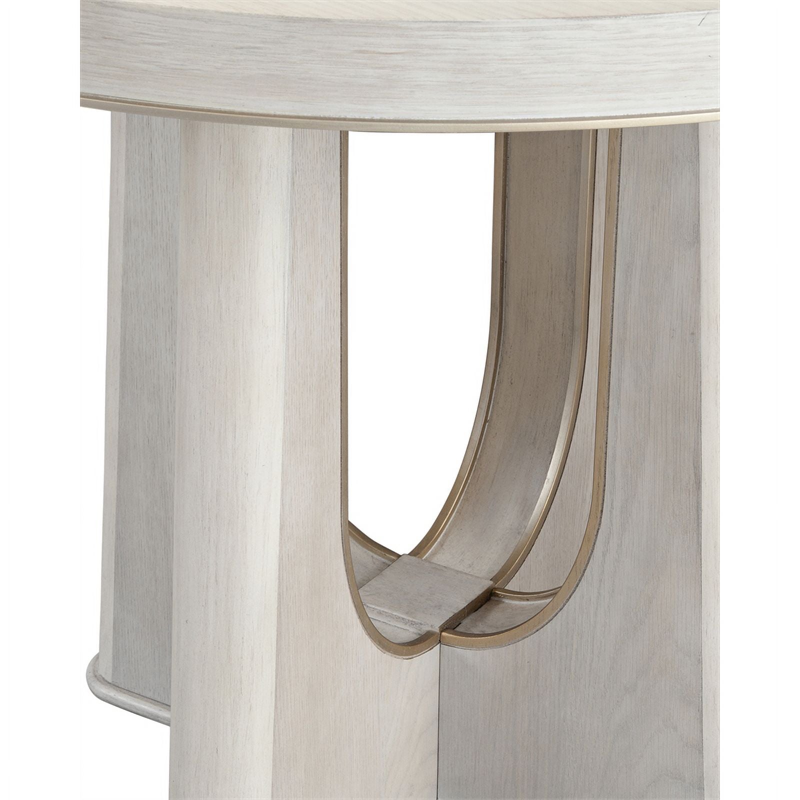 Washed Blond Oak Wood Dining Table K886