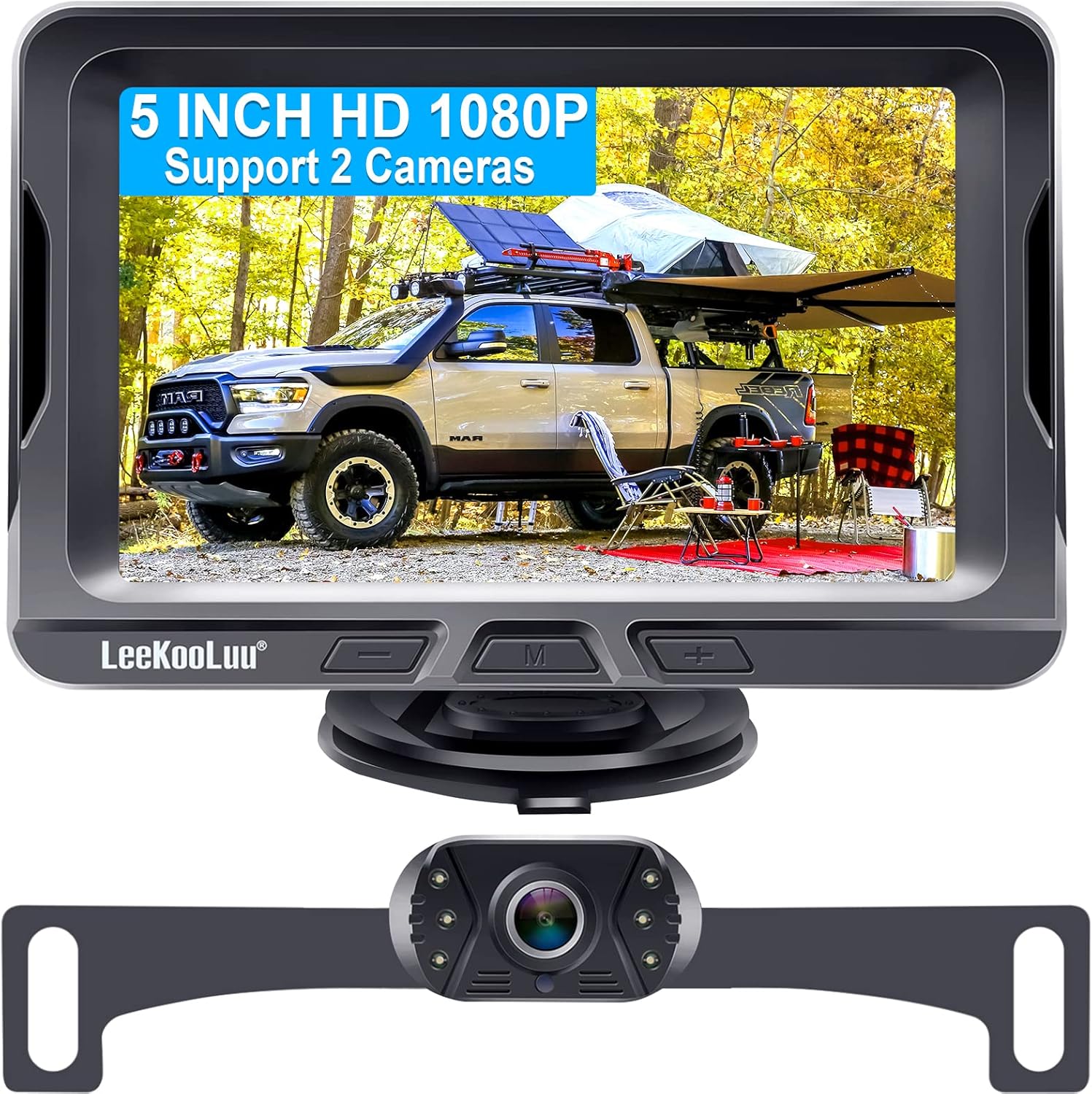 5 Inch HD 1080P Backup Camera Kit, Pack of 2 K7673