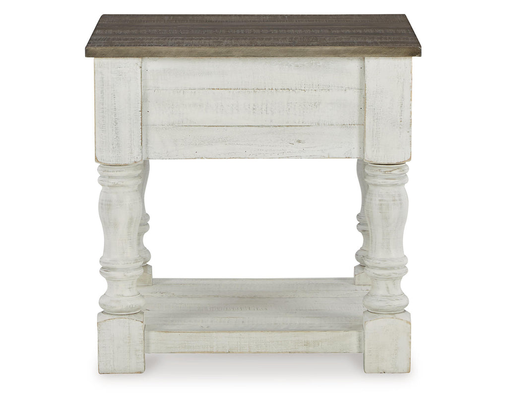 White/Gray End Table S72905