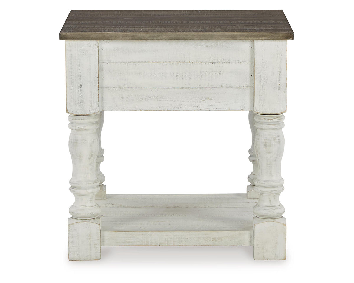 White/Gray End Table S72905