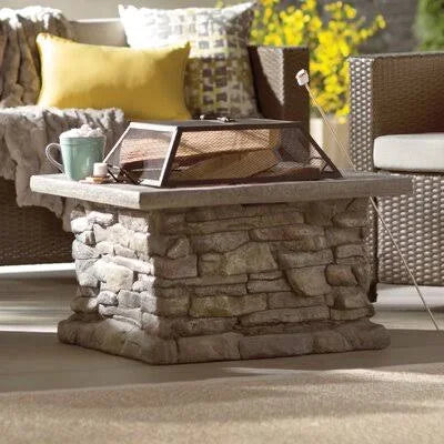 Concrete Wood Burning Fire Pit Table F894