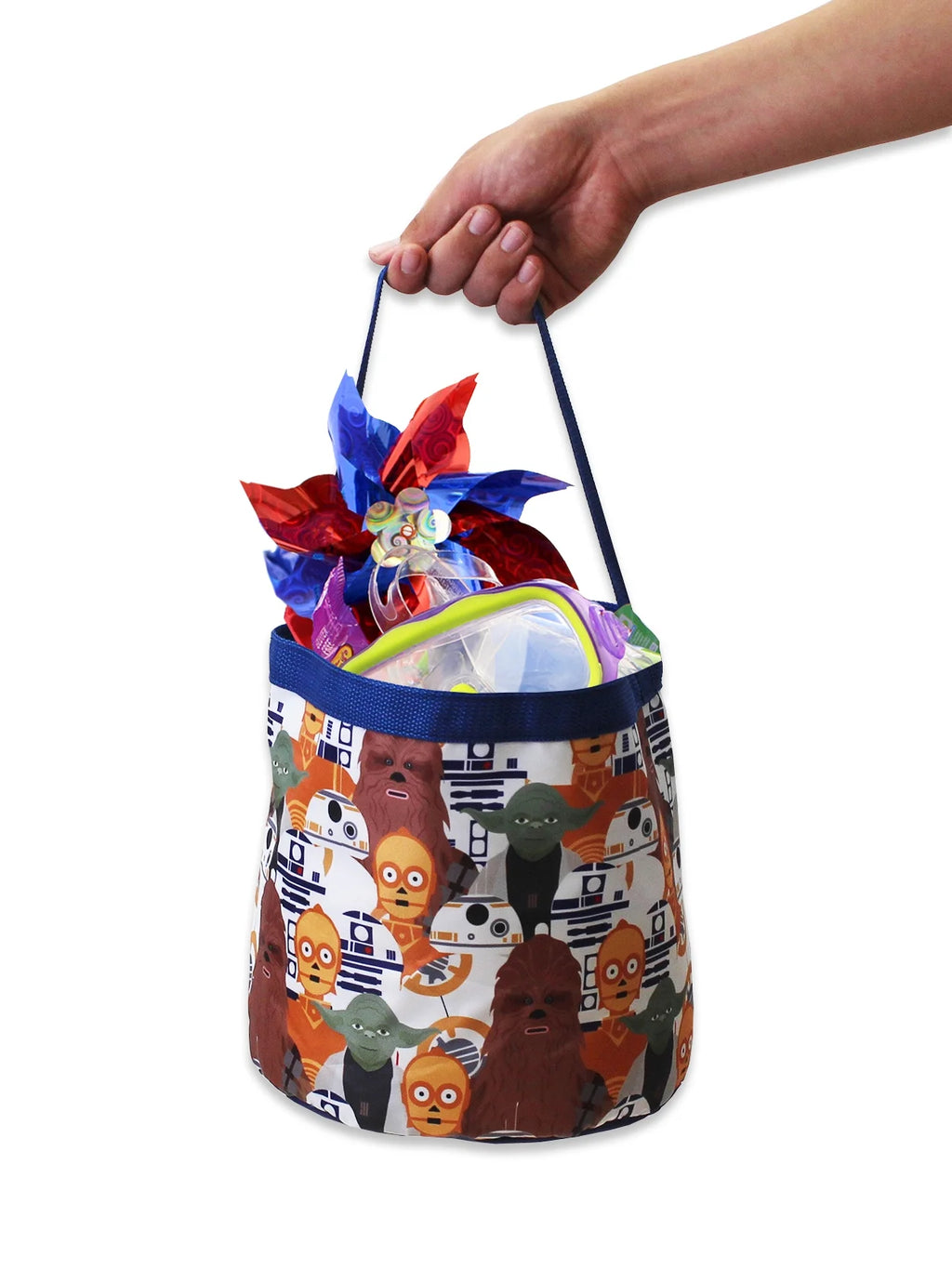 Yoda Nylon Collapsible Toy Storage Tote Bag C3372