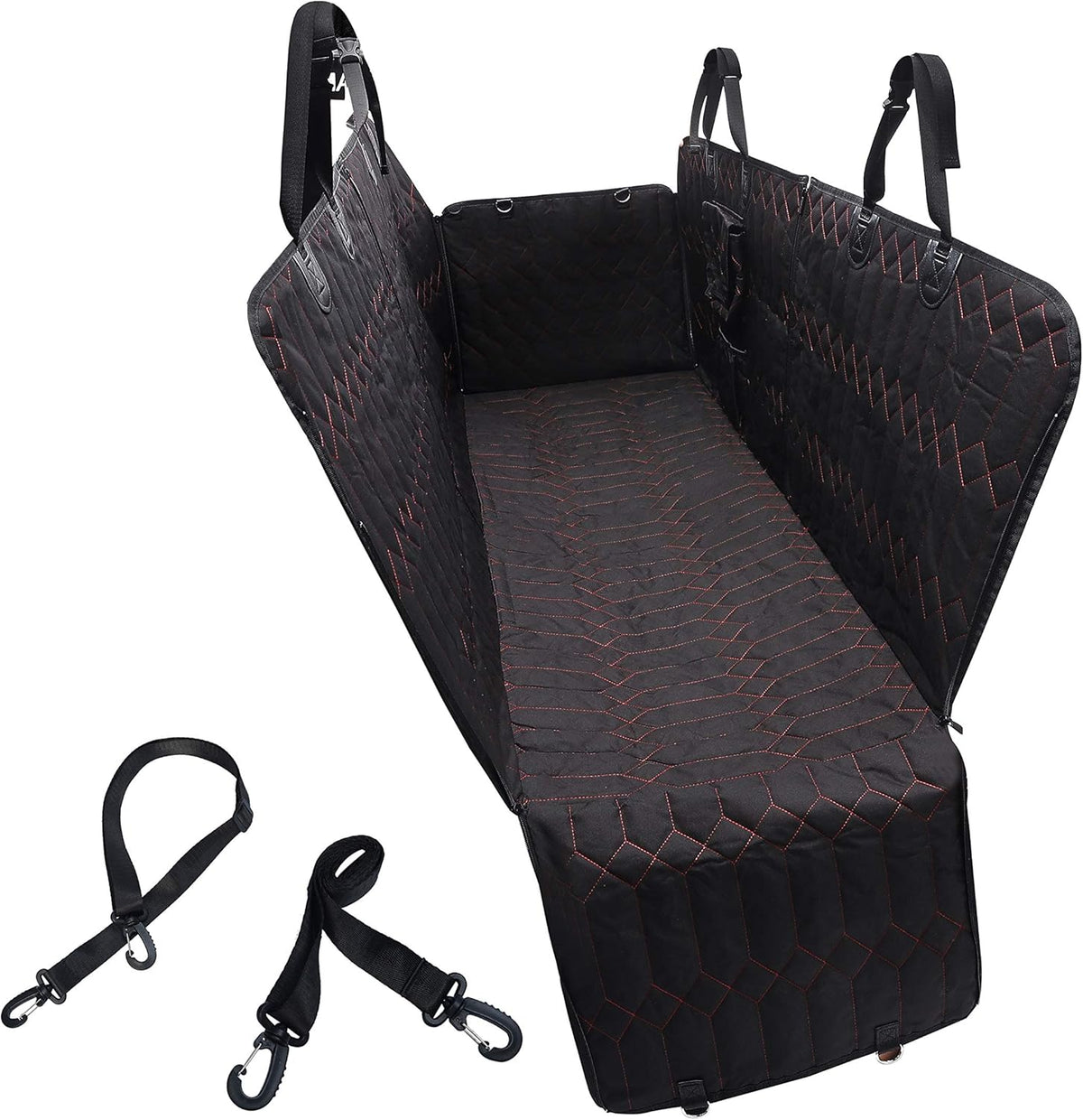 Waterproof Hammock Car Seat Cover for Dogs (Gray, 56") Pack of 2 R243