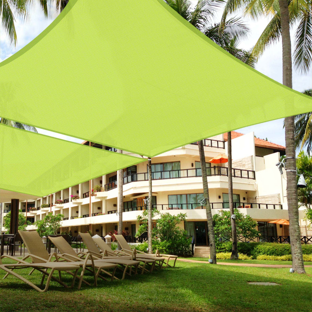 2 Pack 20x16 Ft 97% UV Block Rectangle Sun Shade Sail Canopy M4923
