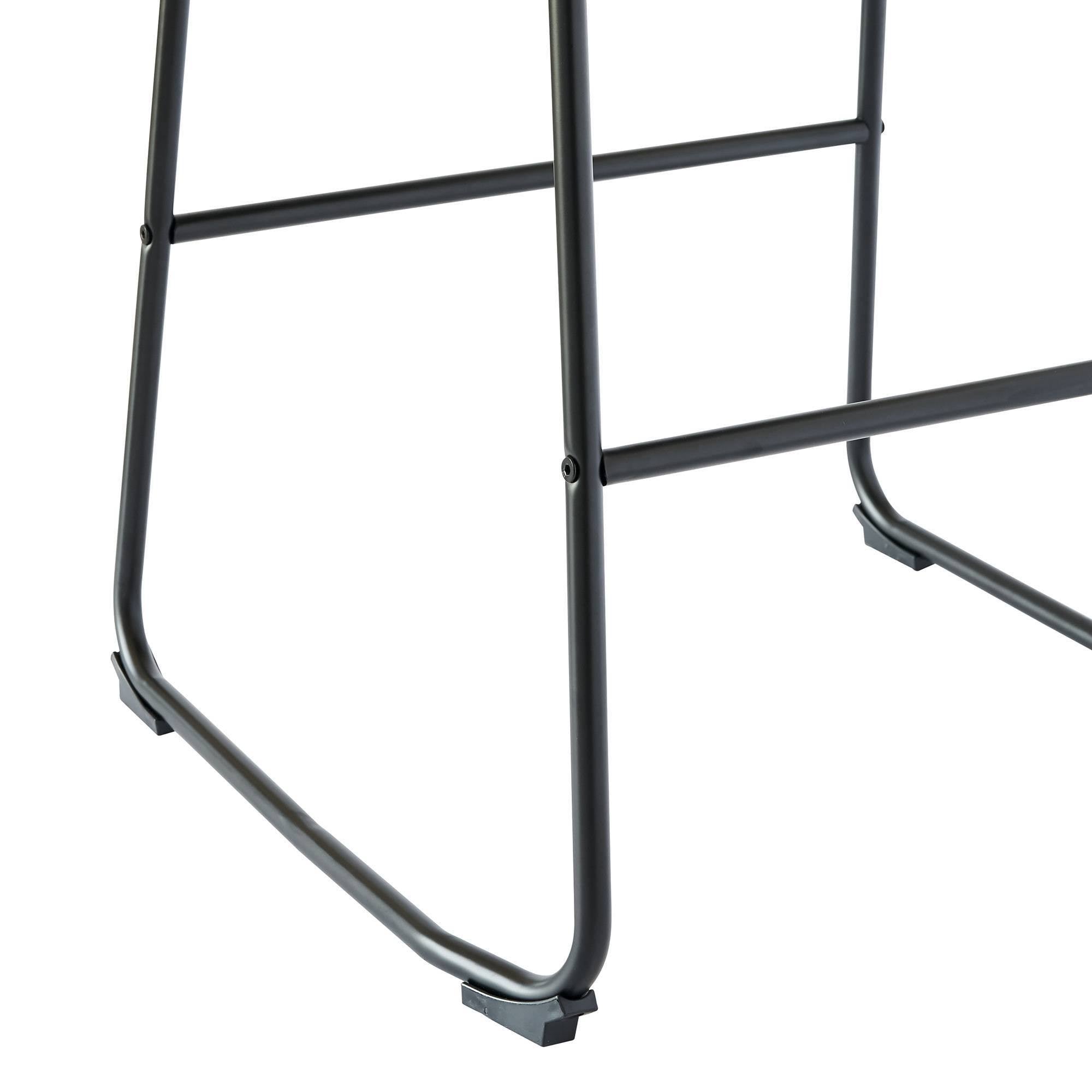 Brown Metal Bar Stool Set D4407