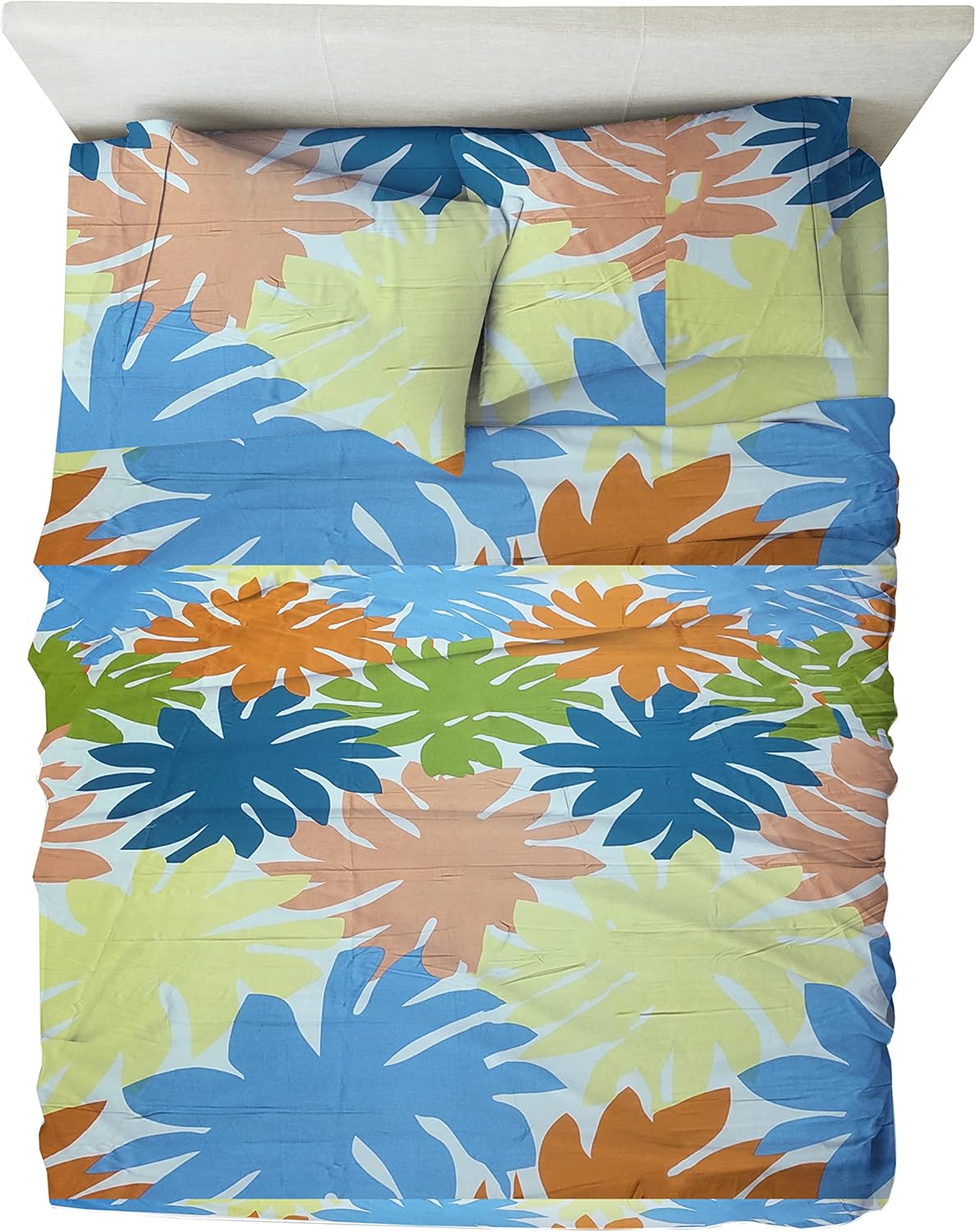 Ivory California King Size 4 Pcs Bed Sheets Set A51630