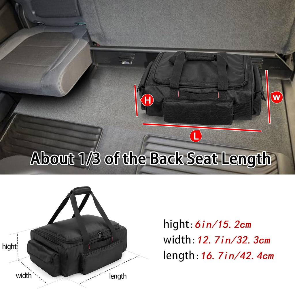 Under Seat Storage Bag with Inner Dividers & Multiple Pockets A56907