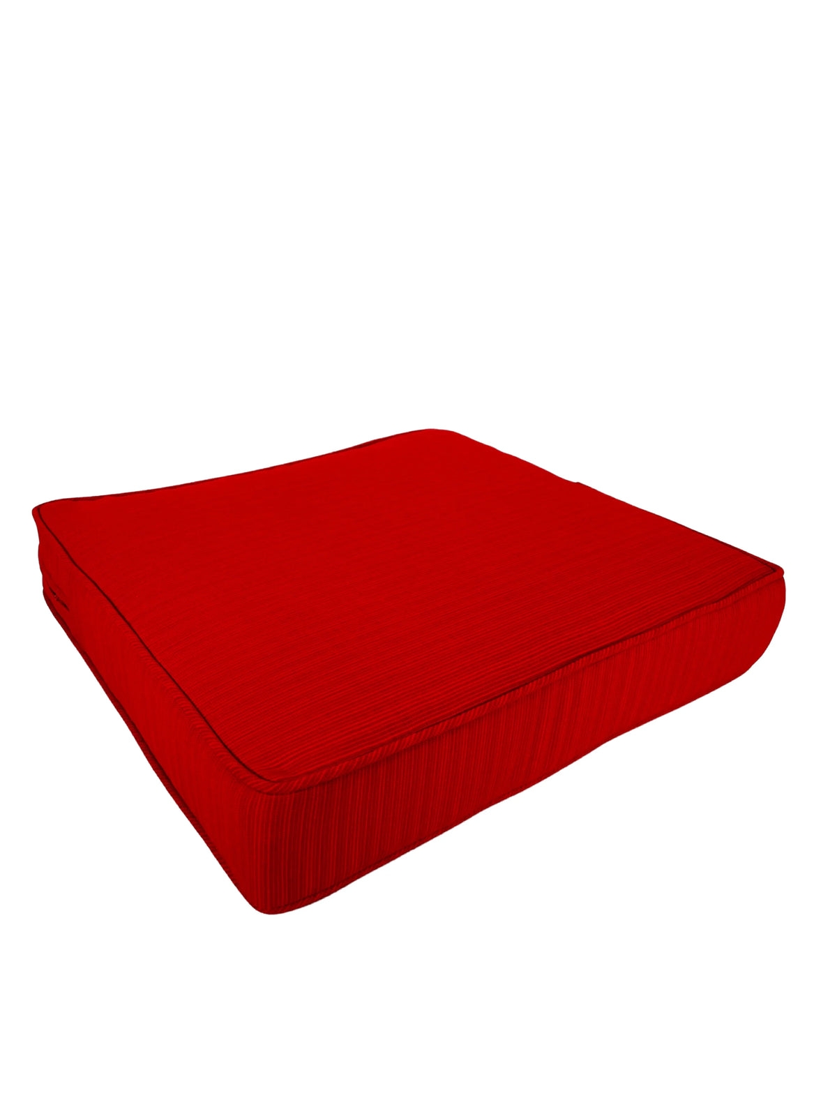 Outdoor Dining Seat Cushion Square Set of 2 Cardinal Red 17" x 17" J919691