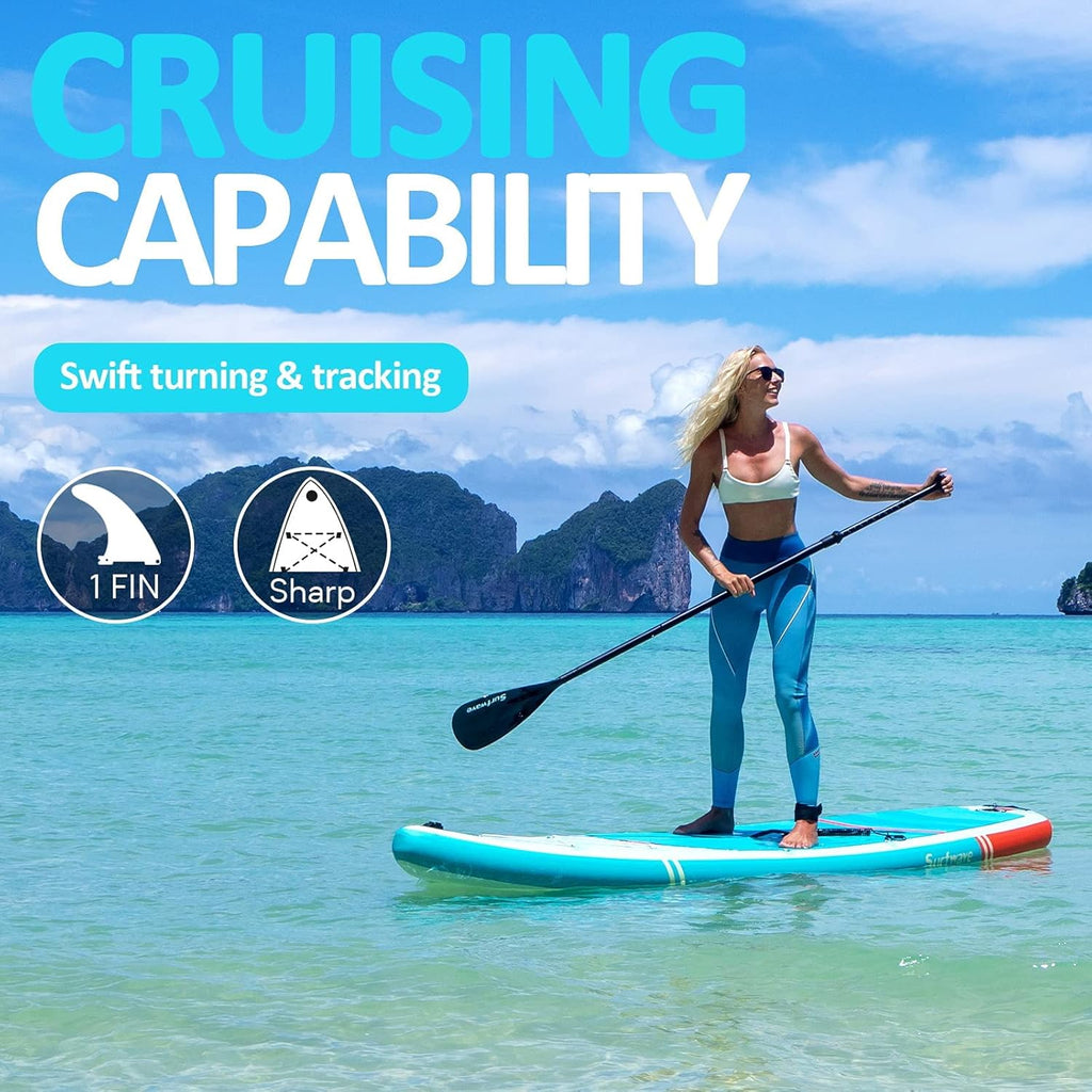 10'8''×33''×6'' Extra Wide Inflatable Paddle Board with Camera Mount V962