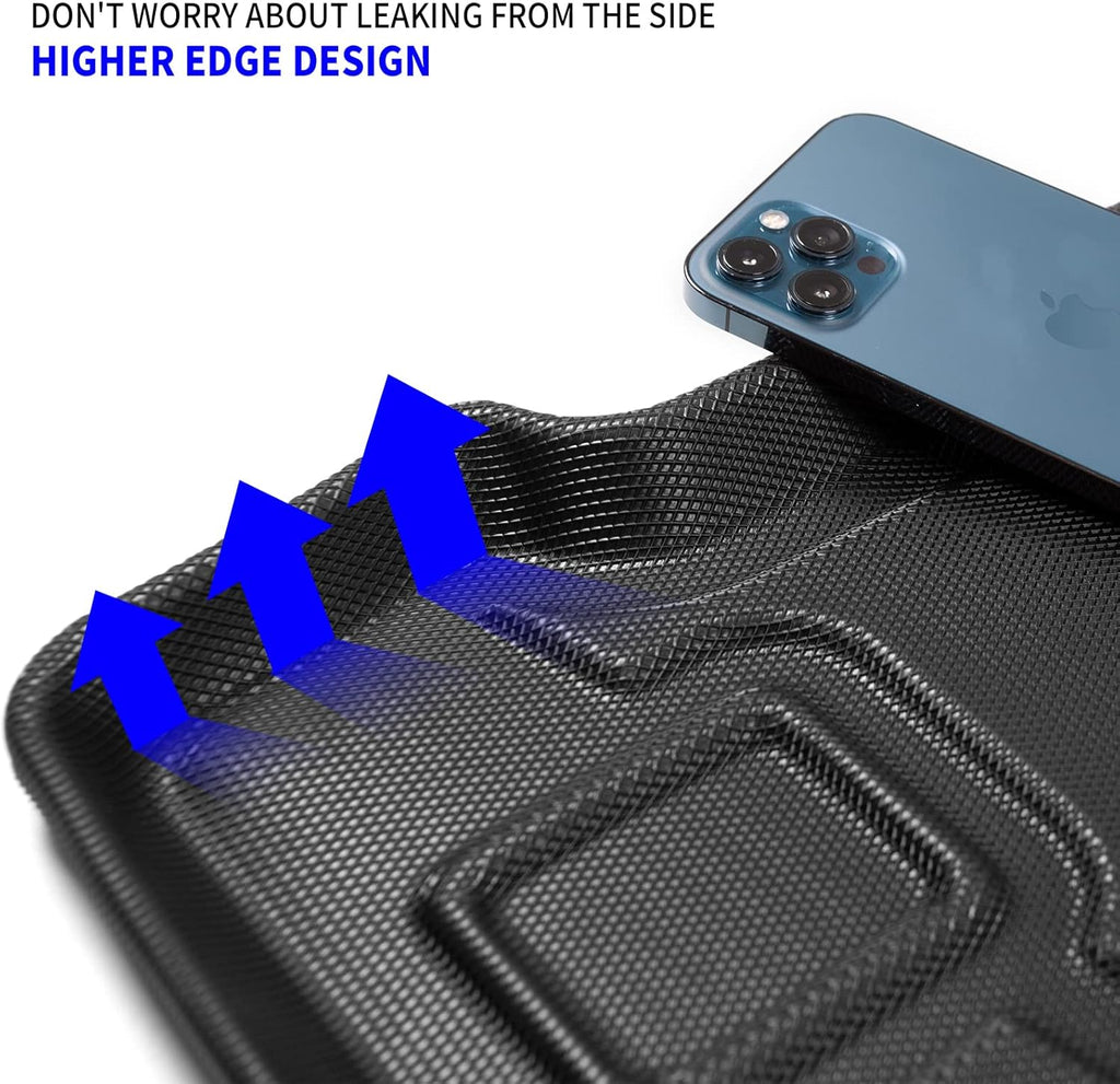Rear Trunk Mat Cargo Liner TPE All-Weather 4 Door Pack of 2 Q6389