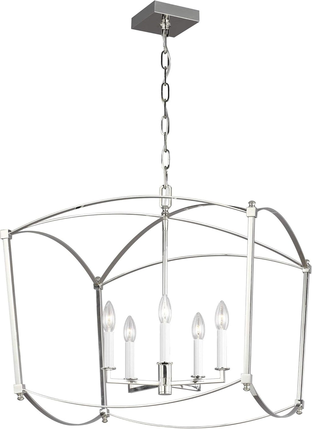 8-Light Antique Guild Candle Chandelier T3046
