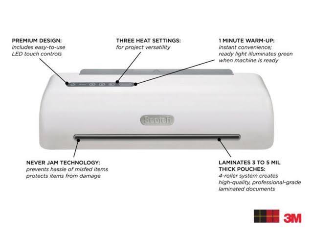 White 4-roller Thermal Laminator O3024