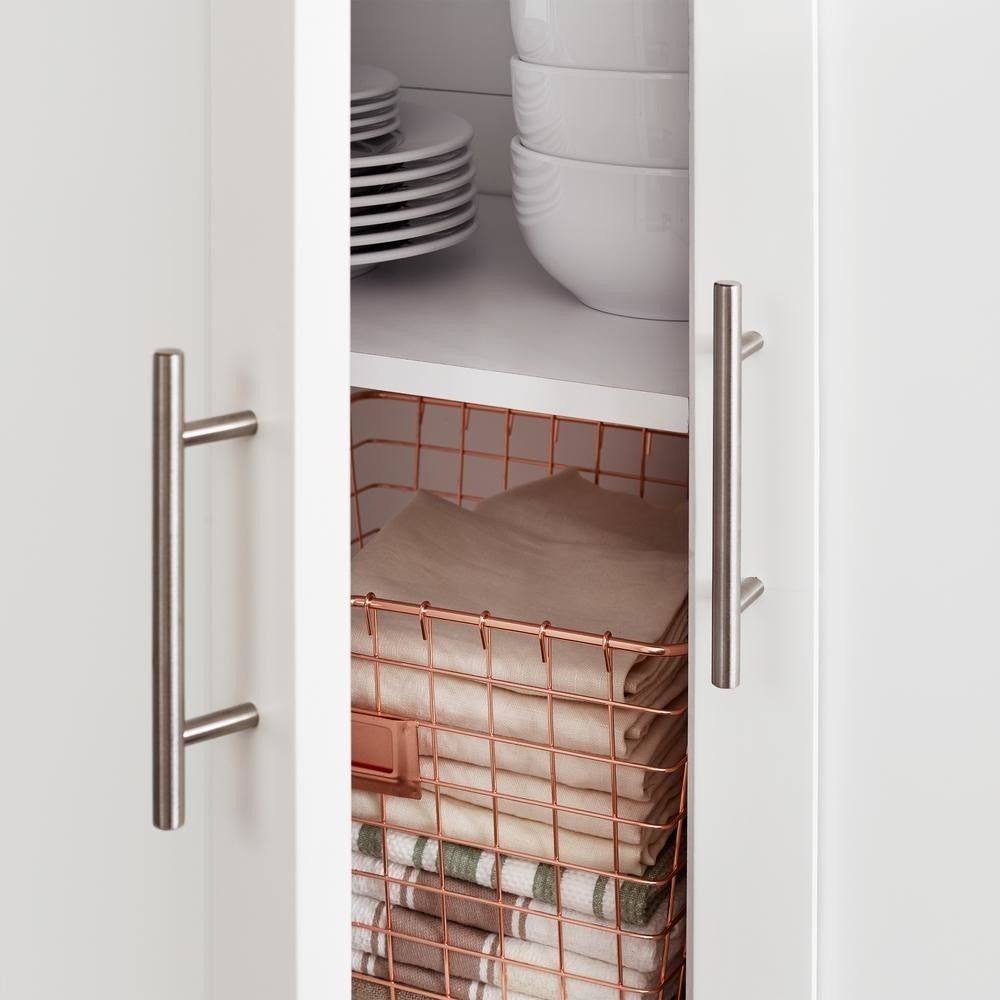 White Kitchen Cart with 2 Drawers N1361
