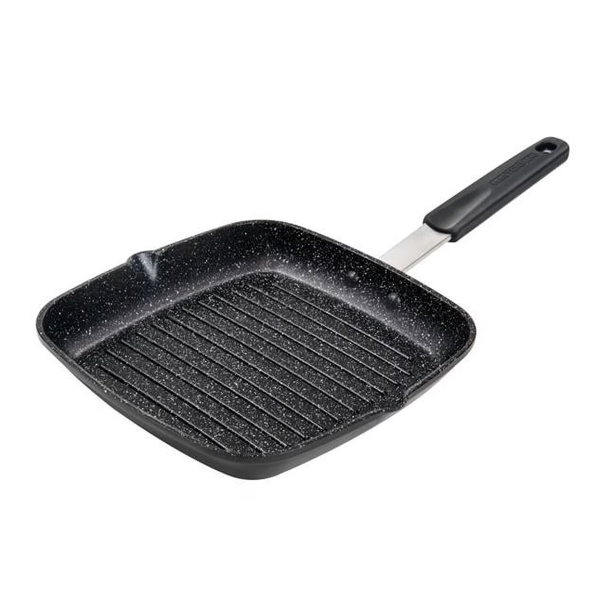 10 in. Non-Stick Aluminium Grill Pan with Stainless Steel Handle U158