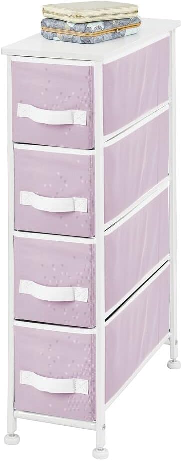 4 Drawer Tall Storage Tower Organizer Nightstand T667