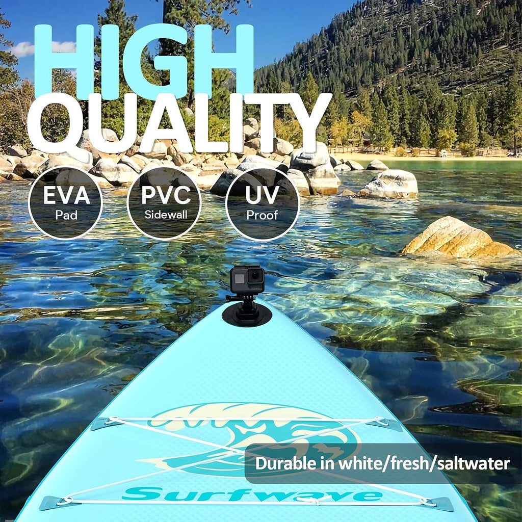 10'8''×33''×6'' Extra Wide Inflatable Paddle Board with Camera Mount V962