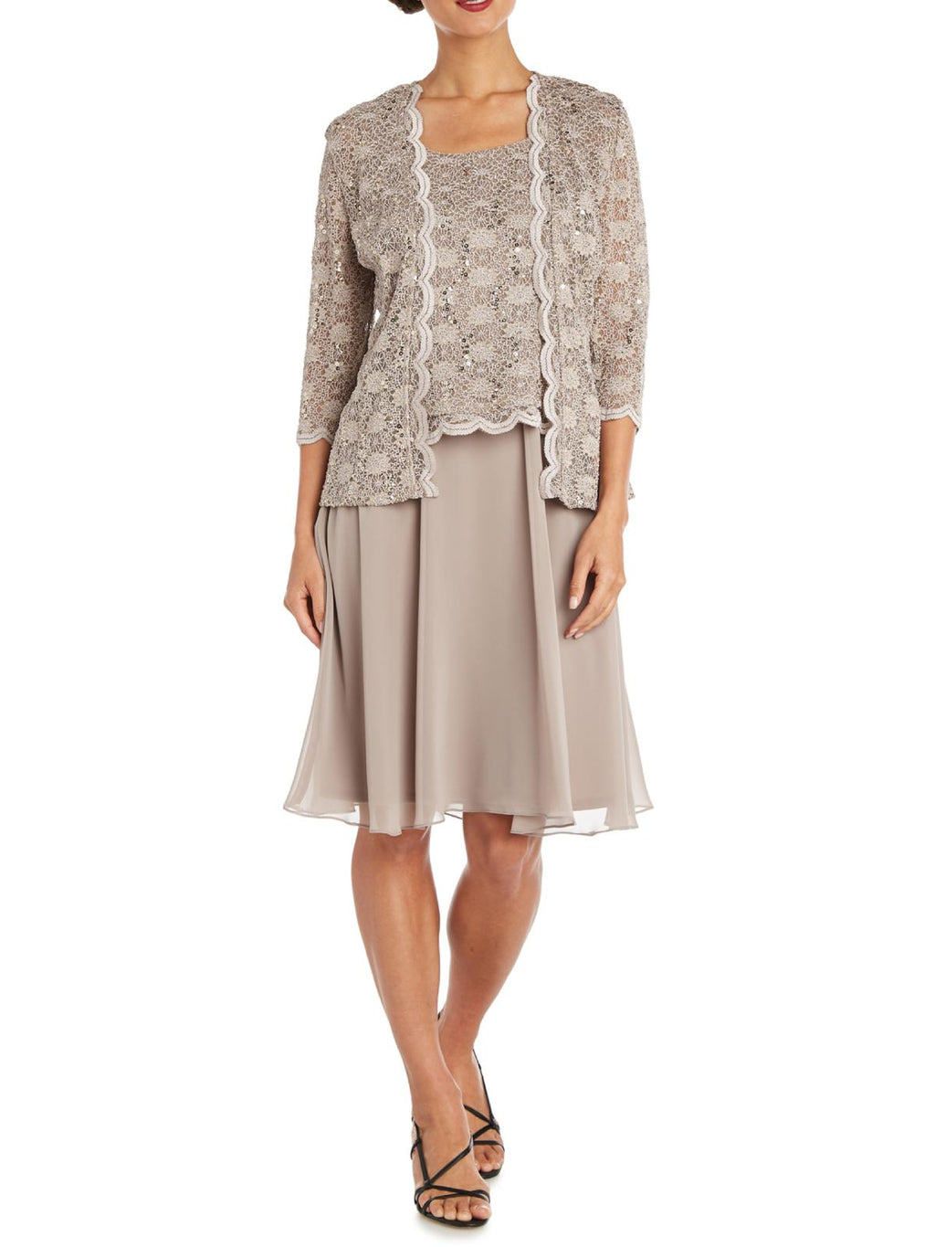 2 Piece Lace Dress and Jacket Set P157780