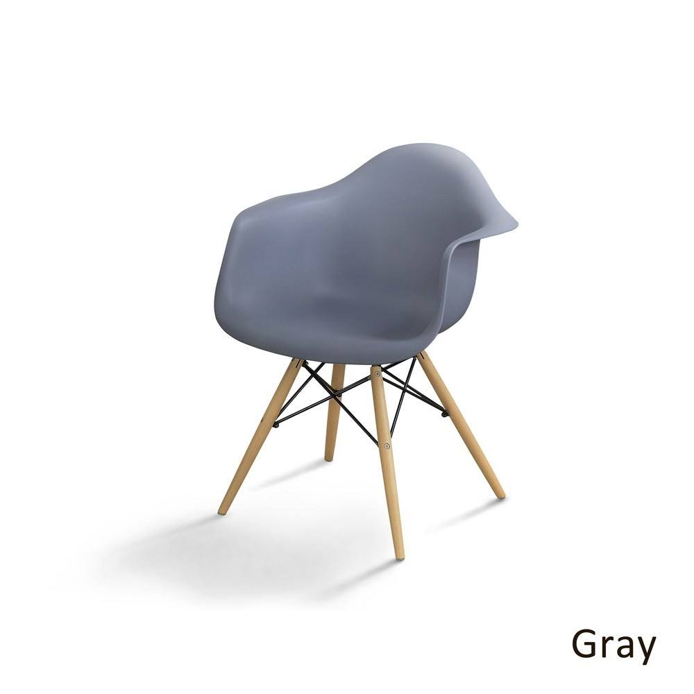 Dark Brown Plastic Dining Chairs (Set of 2) A63992