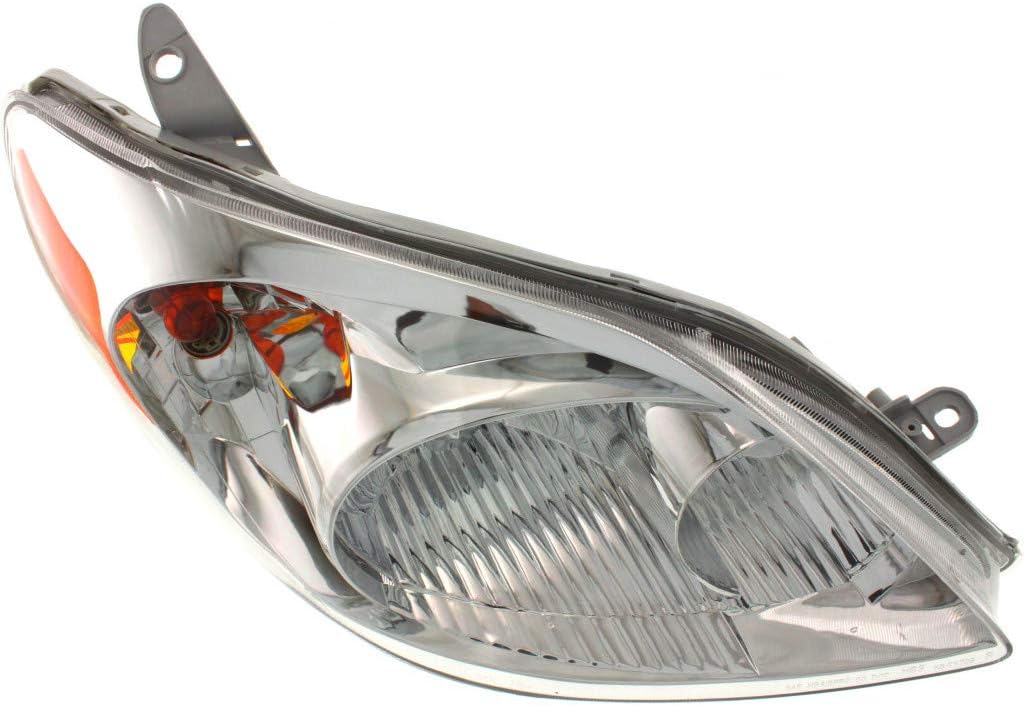 Passenger Side Halogen Headlight Assembly for Toyota Matrix 2003-2008 W7602