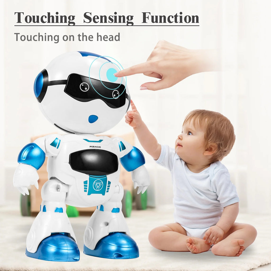 Blue Smart Robot Toys with Sound LED Eyes U8130