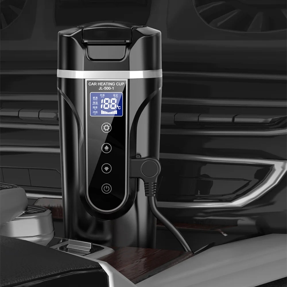 12.0V Car 24V Truck Heated Water Cup Electric Kettle J51835