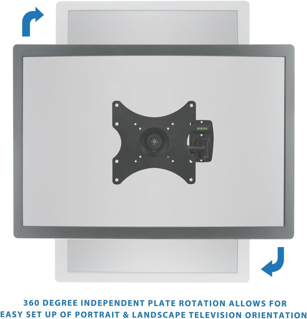 TV Wall Mount Bracket for 13-42 Flat Screens and Monitors, VESA 75 to 200, 44 Pound Capacity I70904