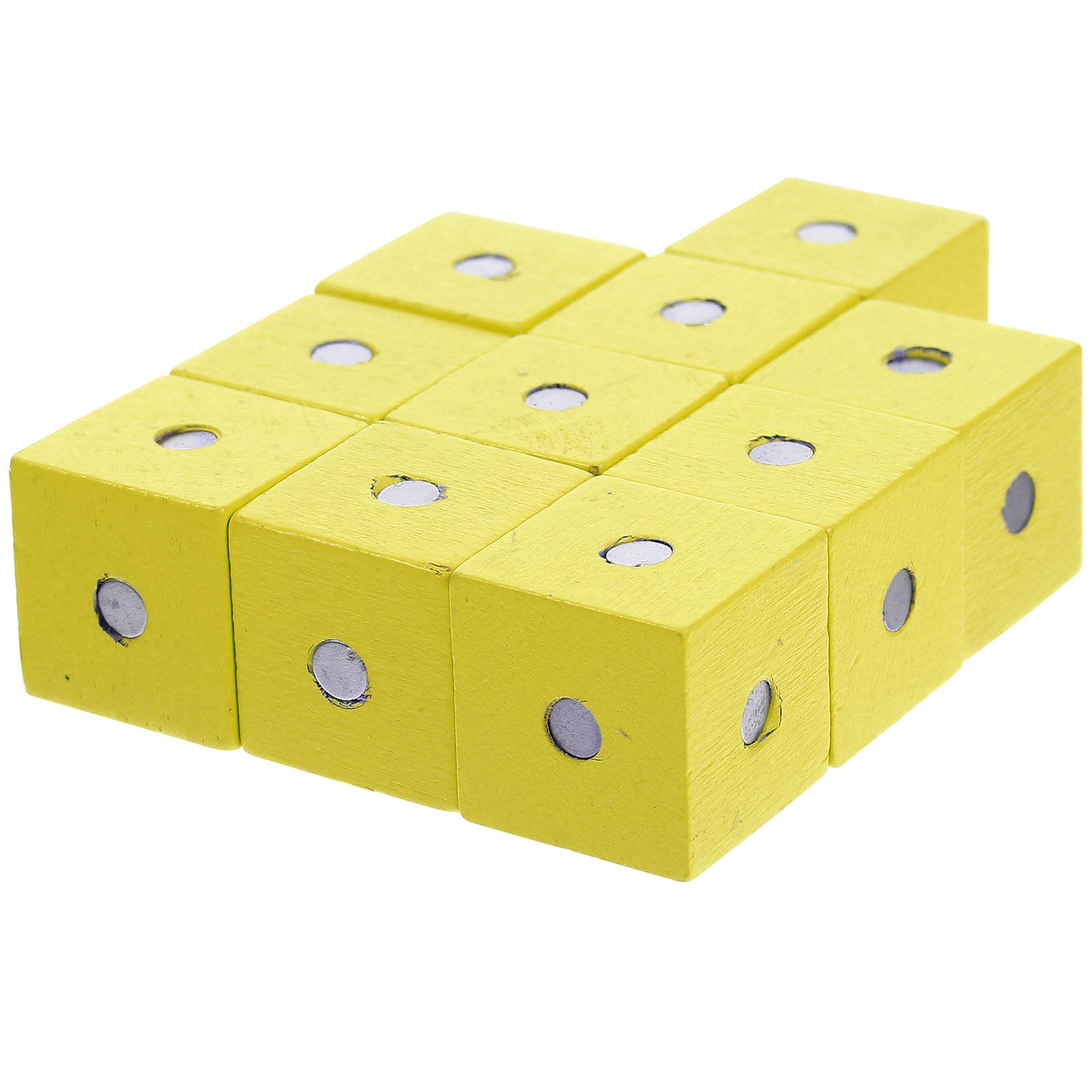 10 Pcs Magnetic Wooden Building Blocks Toy W42283