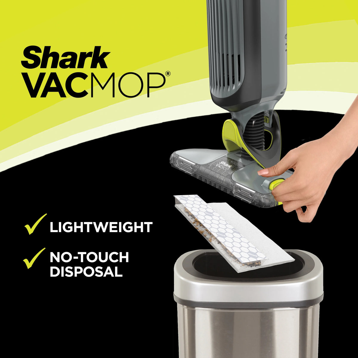 Cordless Hard Floor Vacuum Mop with Disposable Pad A463