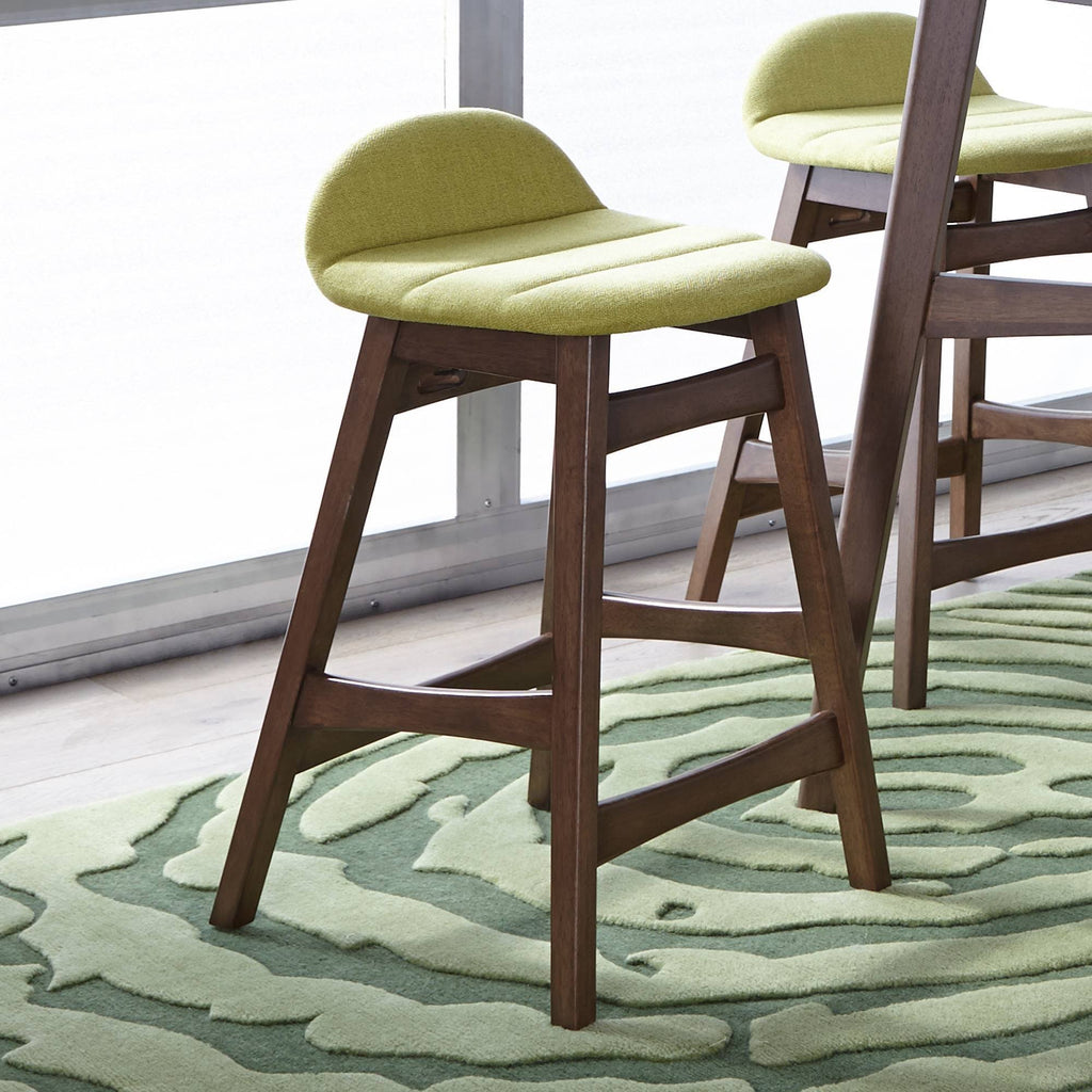 2pc Counter Height Barstool Green I988