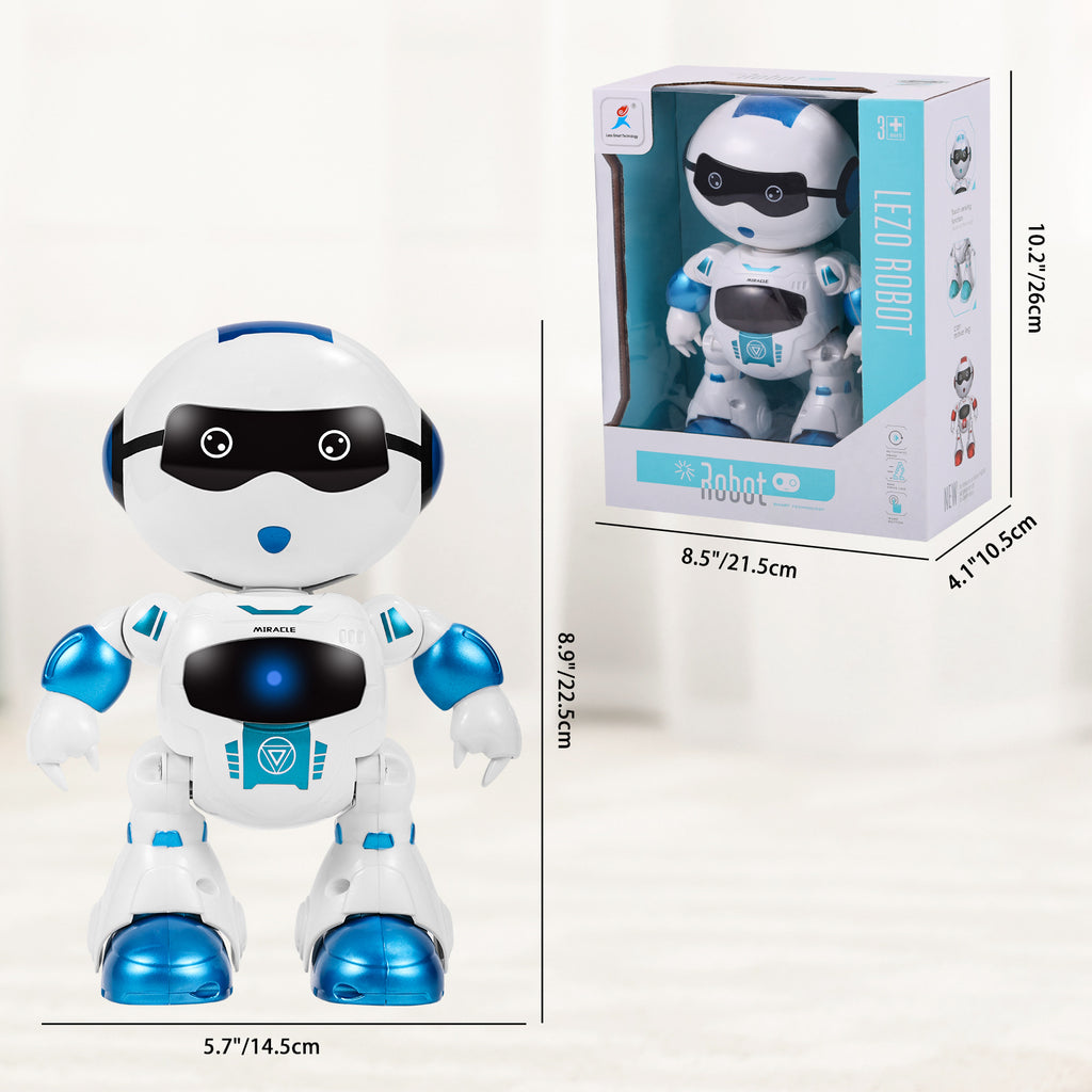 Blue Smart Robot Toys with Sound LED Eyes U8130