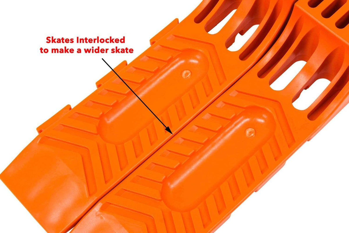 Interlocking Tire Skates Safety Orange (4pc Set) L8579