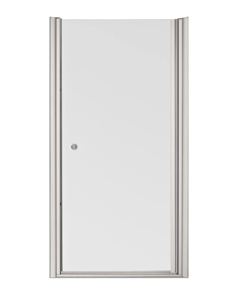 Matte Nickel Frameless Pivot Shower Door A95851