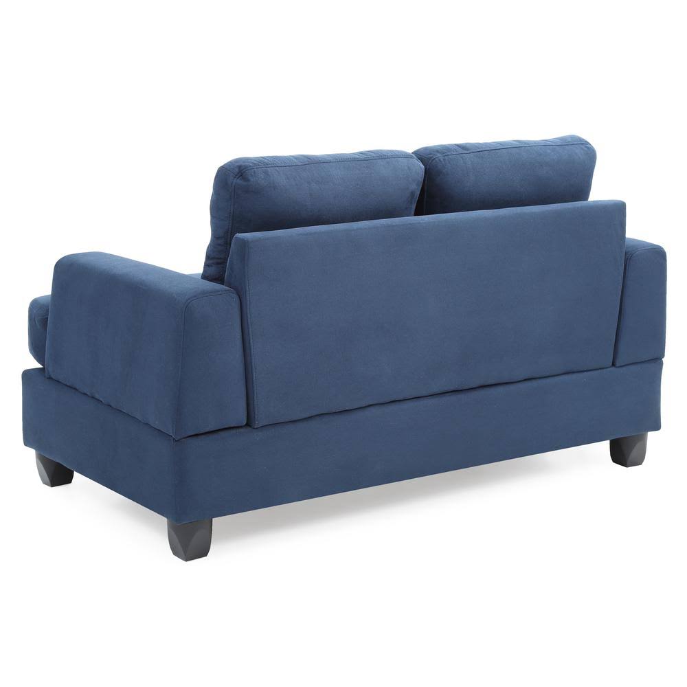 Navy Blue Loveseat X4262