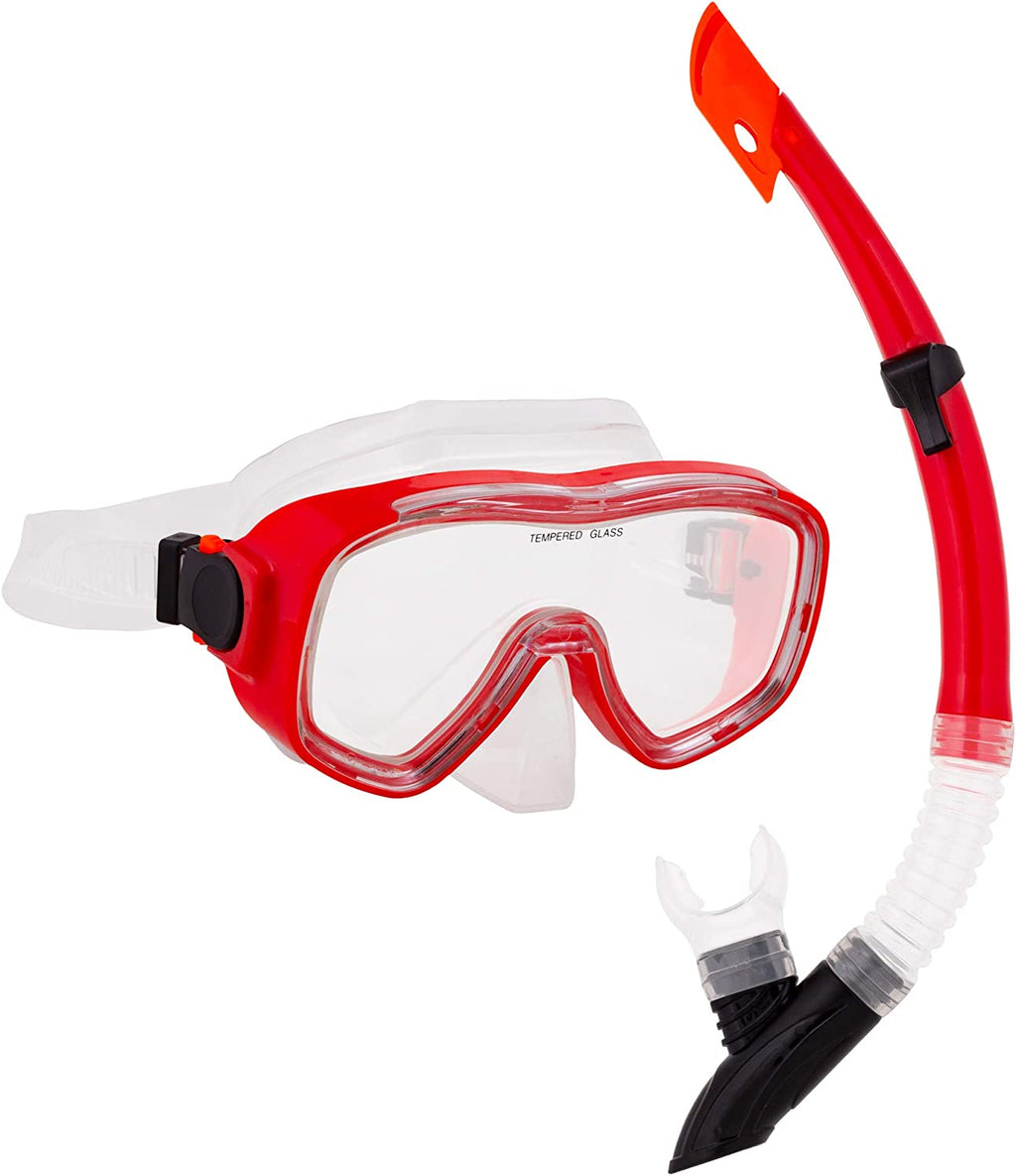 Semi-Dry Diving & Snorkel Set, Coral B1820