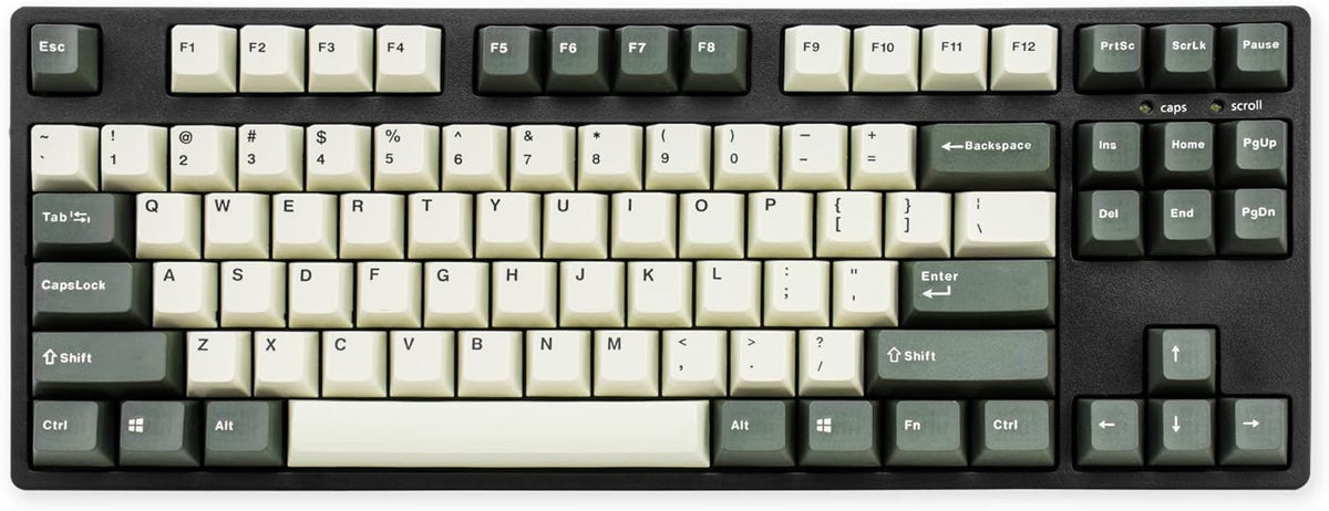 Tenkeyless Mechanical Keyboard with Cherry MX Brown Switch and PBT Double Shot Keycaps O270333
