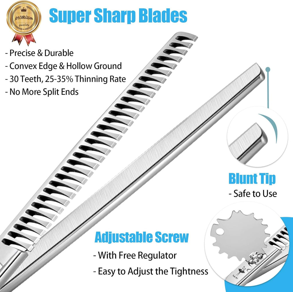 6.5 Inch Dog Grooming Scissors Japanese Stainless Steel Silver A410