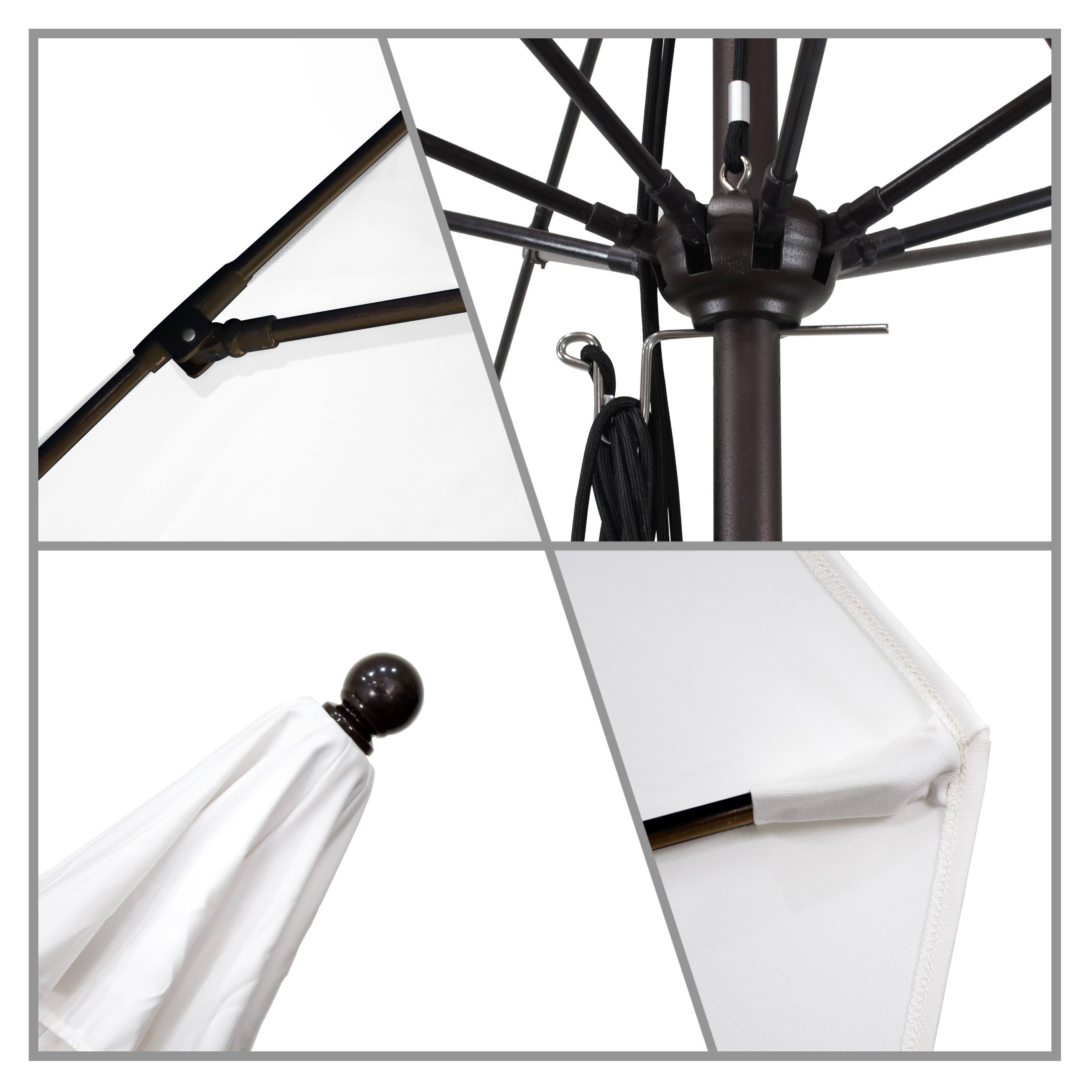 11' Fiberglass Market Umbrella with Double Wind Vent G327751