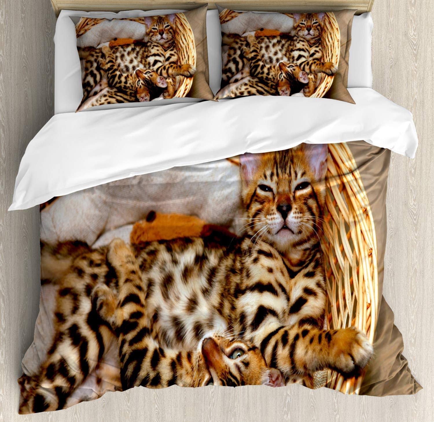 King Beige Duvet Cover Set K21813