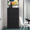 Black 4-Drawer Lateral Filing Cabinet W99841