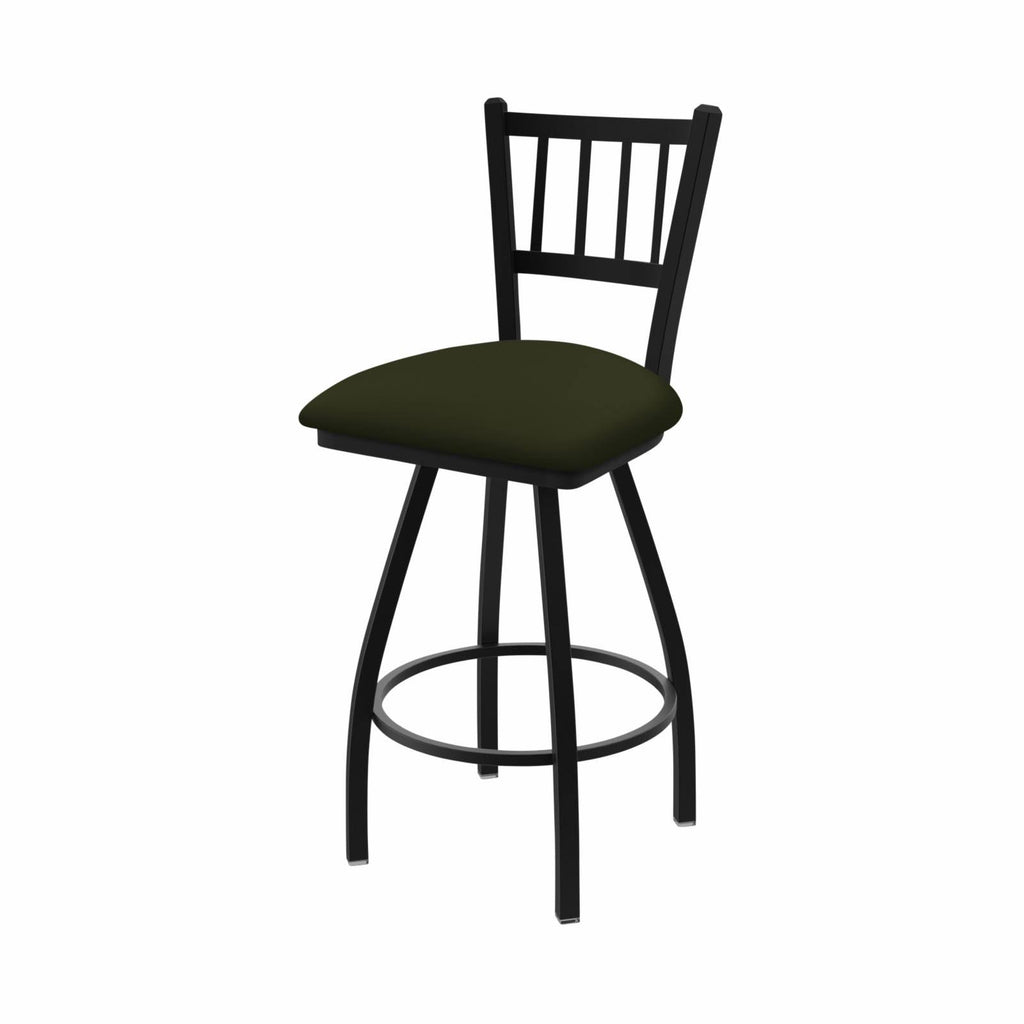 25x22 Swivel Counter Stool with Black Wrinkle Finish and Canter Pine Seat W818711