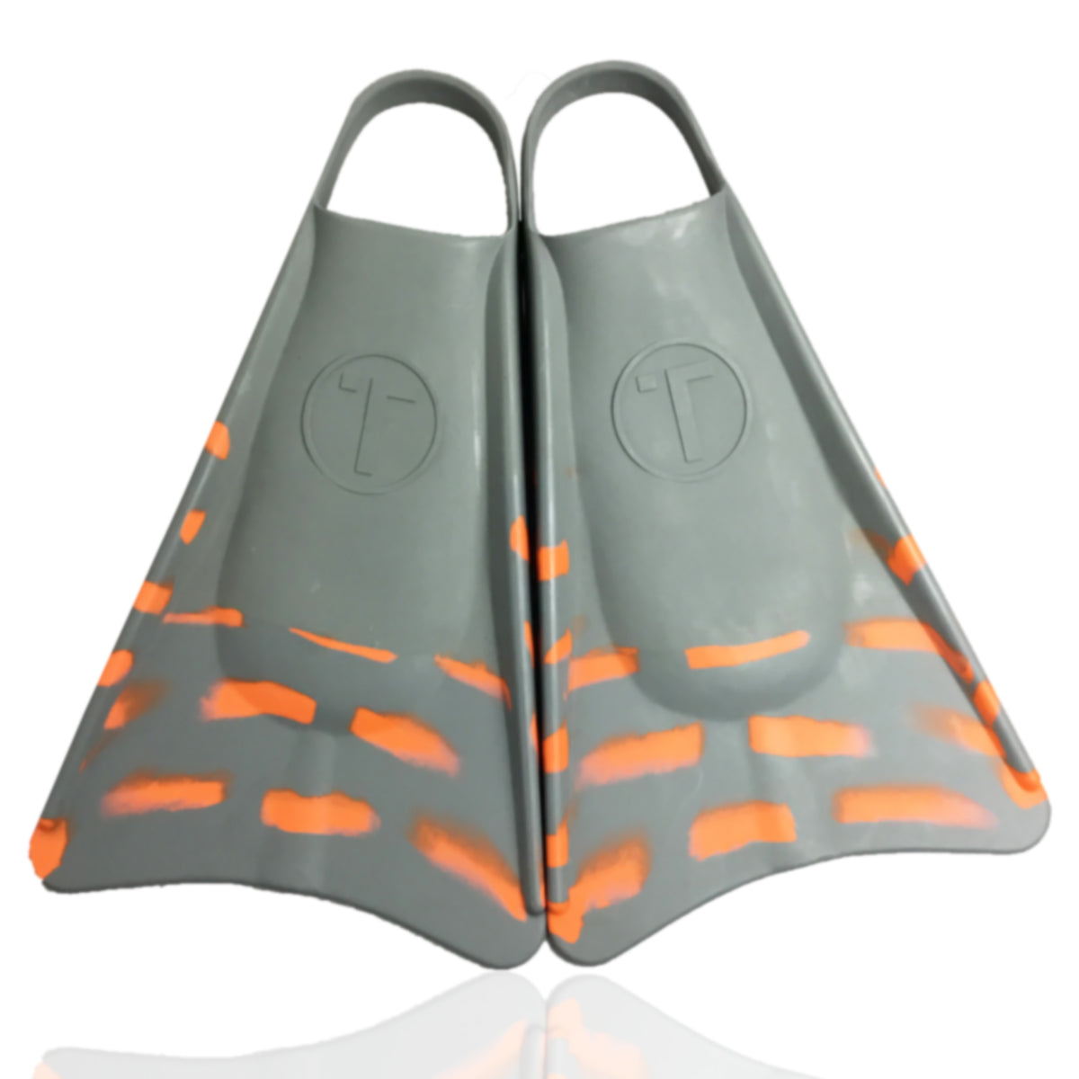 Swimfins Grey/Orange stripes XS W85087