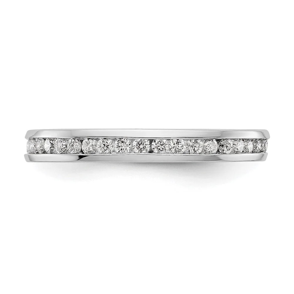 14k White Gold Lab Grown Diamond Eternity Band C882145