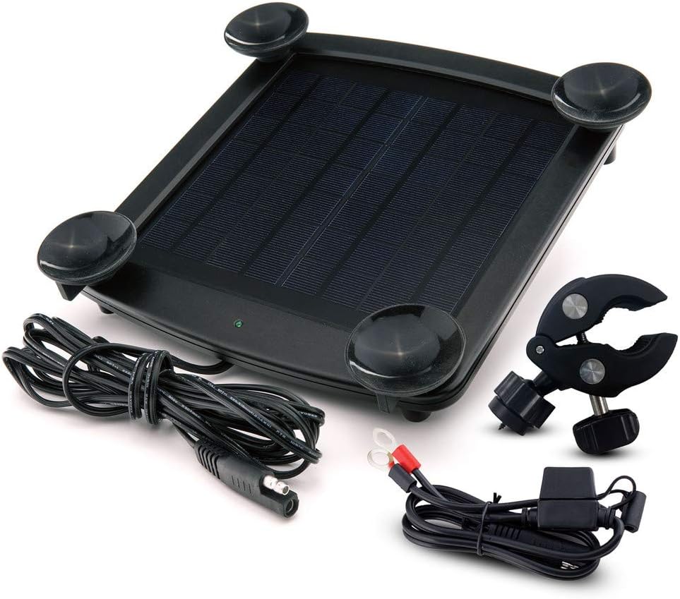5 Watt Solar Battery Charger 12V and Maintainer with Ring Terminal Cable G7251