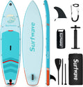 10'8''×33''×6'' Extra Wide Inflatable Paddle Board with Camera Mount V962