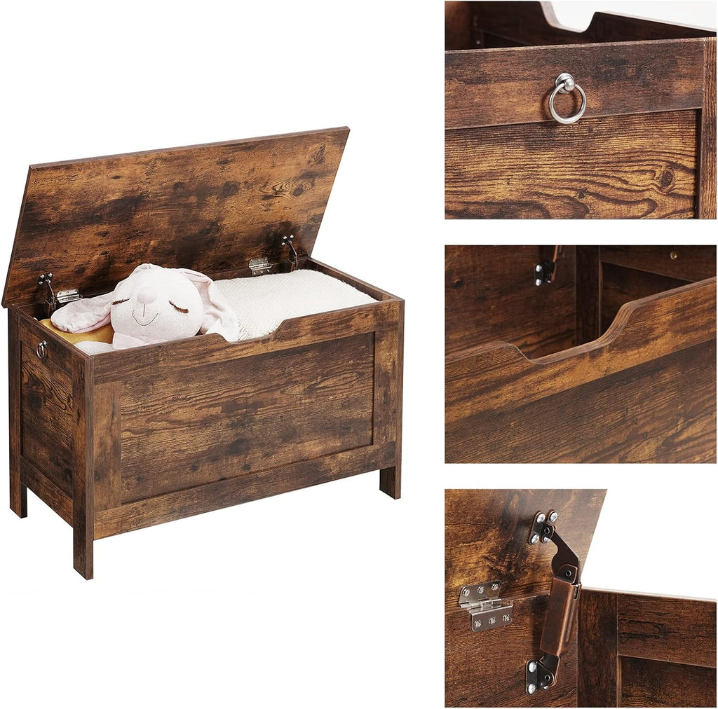 Rustic Brown Lift Top Storage Chest D44716